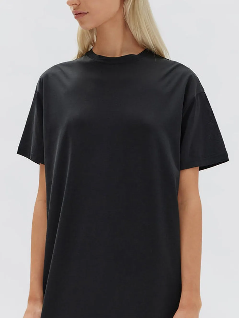 ASSEMBLY LABEL SILK BLEND TEE DRESS