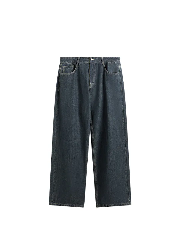 Blue Wide Leg Jeans