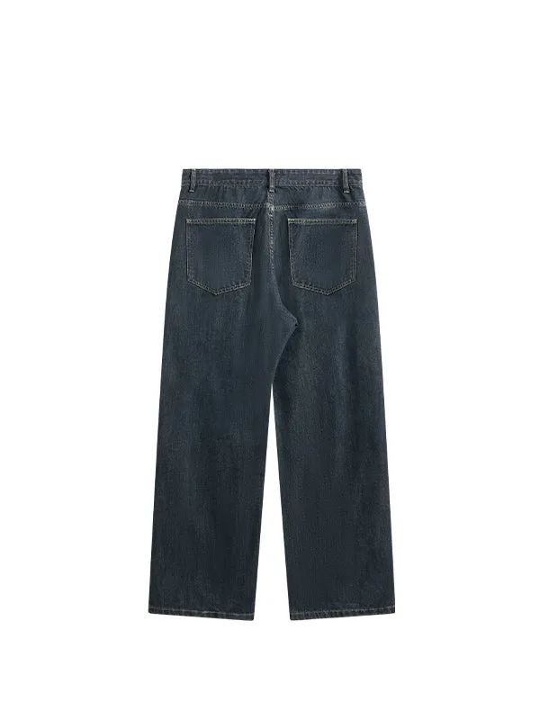 Blue Wide Leg Jeans