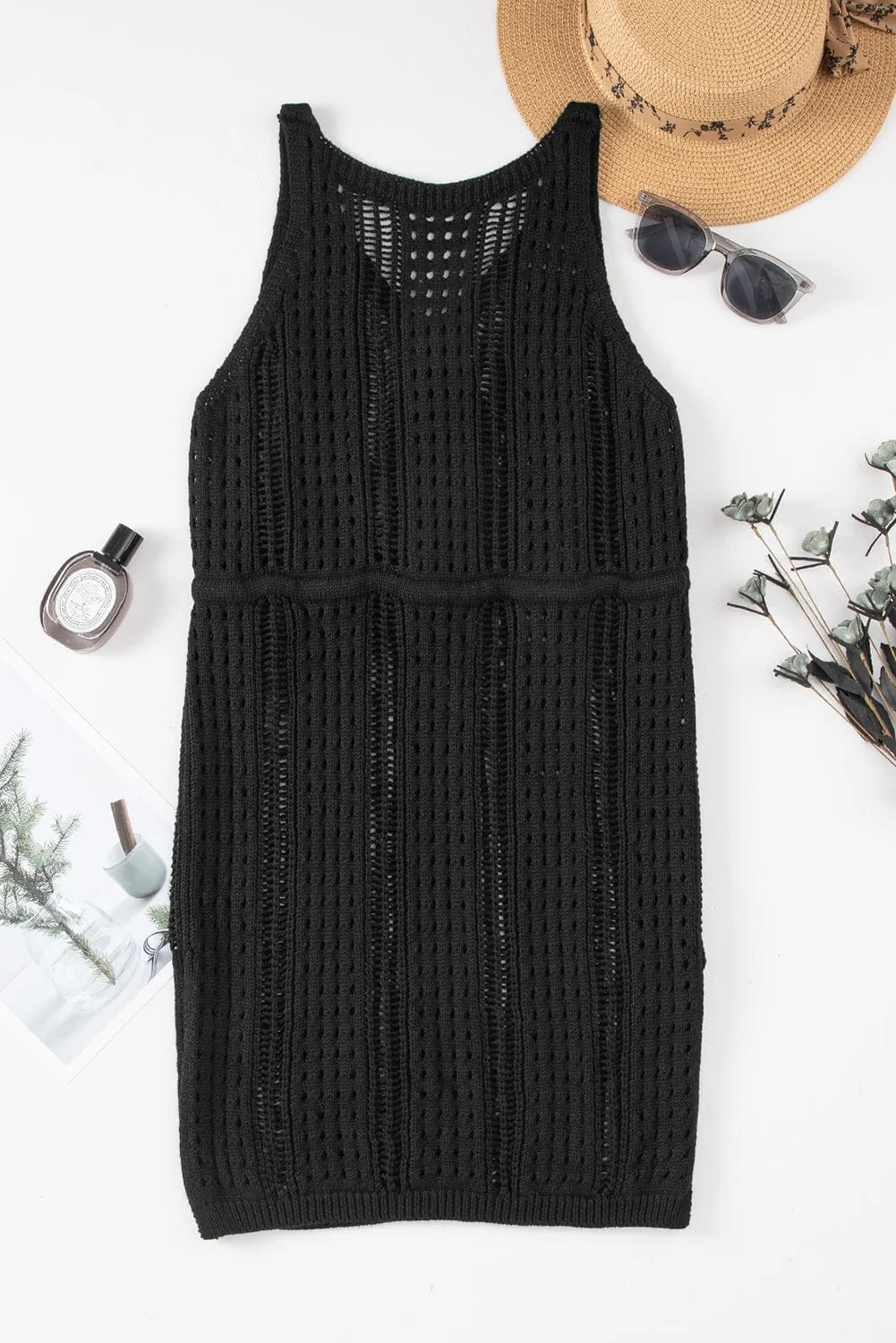 Boho Style Knitted Beach Cover Up