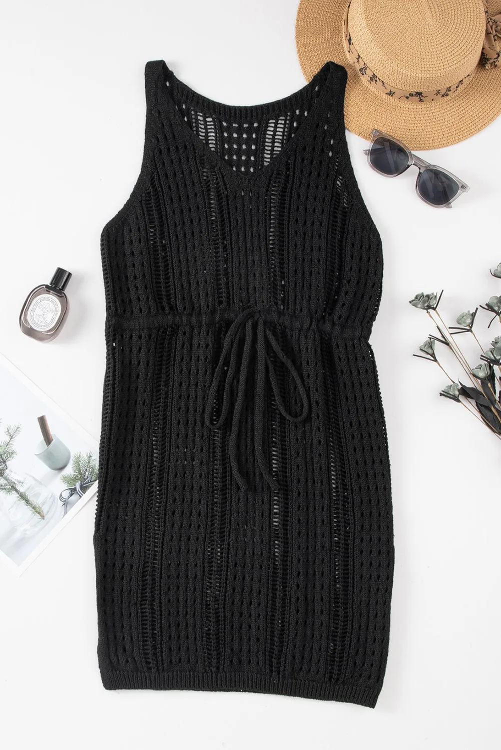 Boho Style Knitted Beach Cover Up