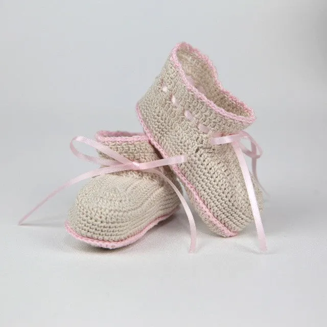 Booties "So Dear" Hand-Crocheted