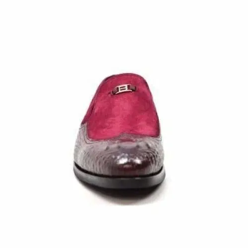 British Walkers Bordeaux Red Leather and Suede