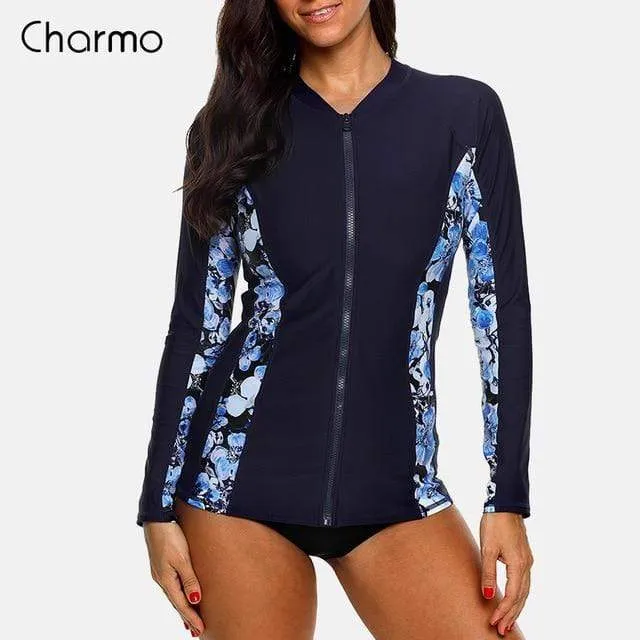 CAHRMO Womens Rash Guard With Bottom