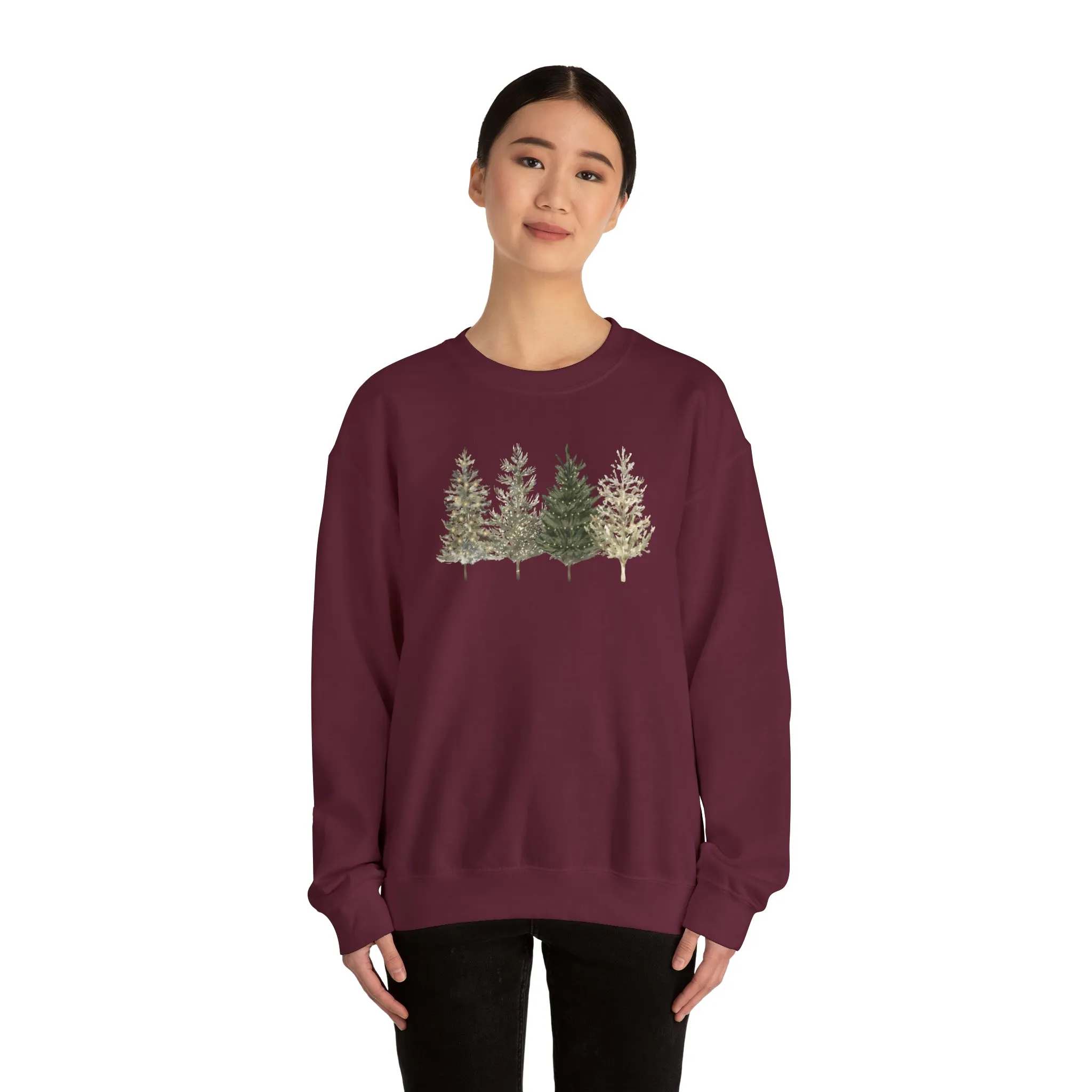 Copy of Christmas Tree Sweatshirt, Christmas Tree Crewneck, Cozy Winter Sweater, Christmas Tree Subtle Holiday Sweatshirt