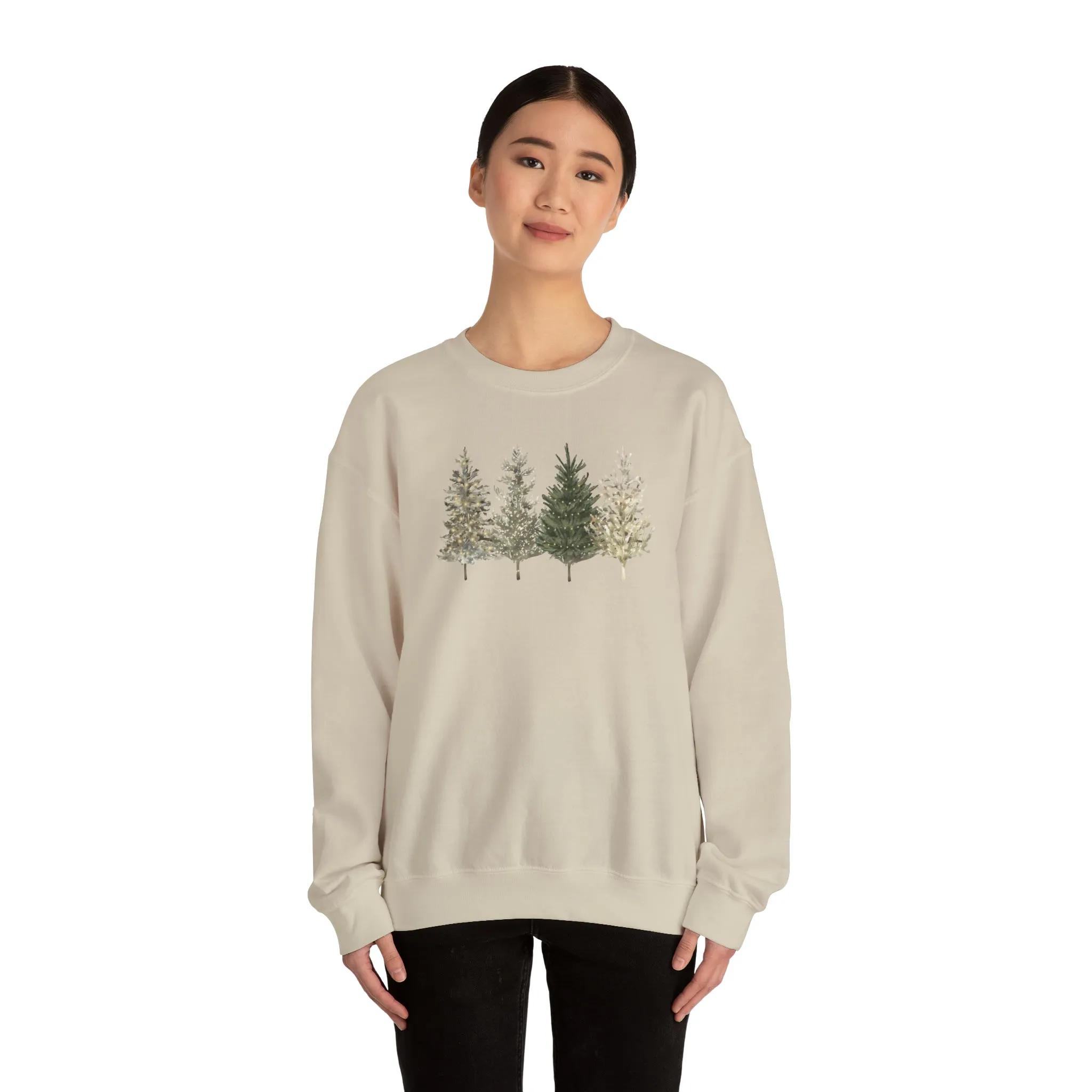 Copy of Christmas Tree Sweatshirt, Christmas Tree Crewneck, Cozy Winter Sweater, Christmas Tree Subtle Holiday Sweatshirt
