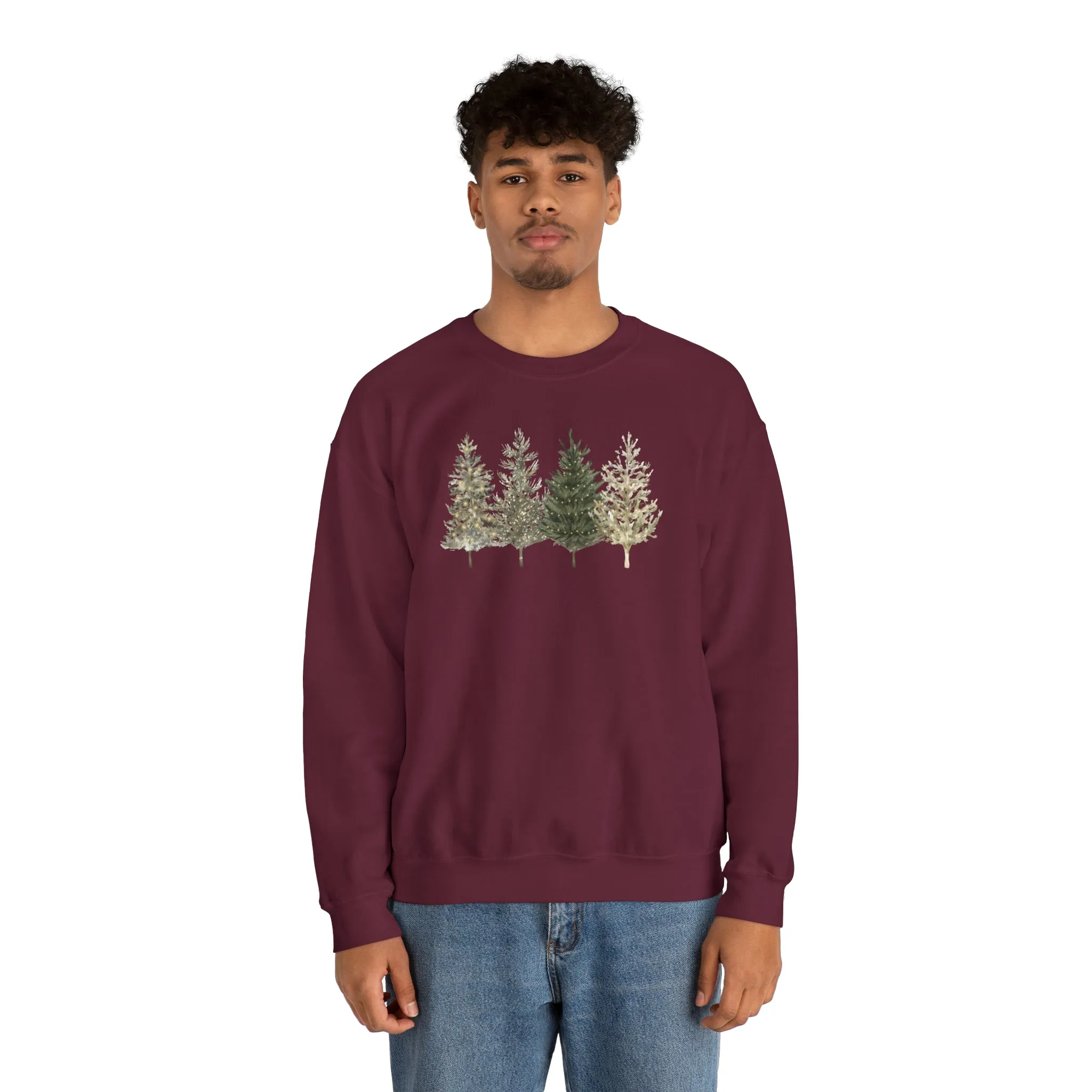 Copy of Christmas Tree Sweatshirt, Christmas Tree Crewneck, Cozy Winter Sweater, Christmas Tree Subtle Holiday Sweatshirt