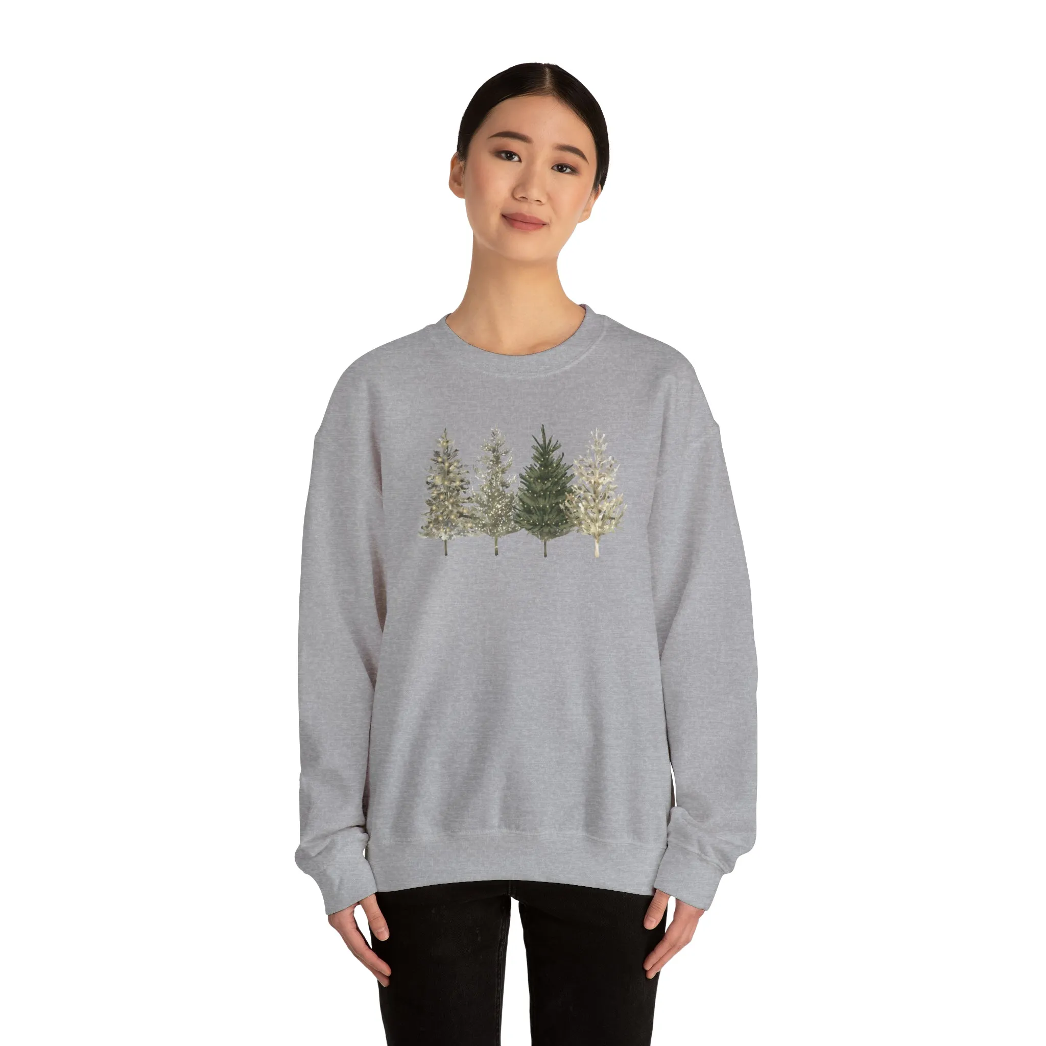 Copy of Christmas Tree Sweatshirt, Christmas Tree Crewneck, Cozy Winter Sweater, Christmas Tree Subtle Holiday Sweatshirt