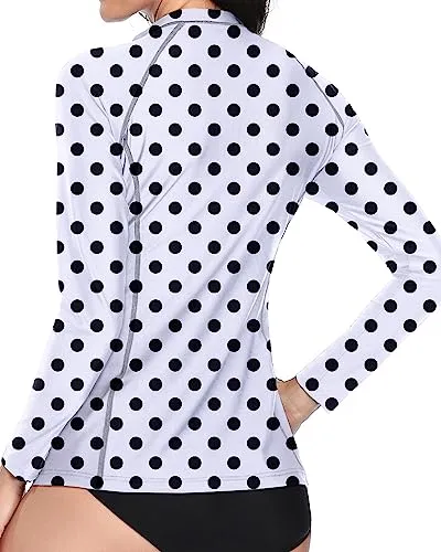 Crew Neck Swimwear Rash Guard Shirt Tops