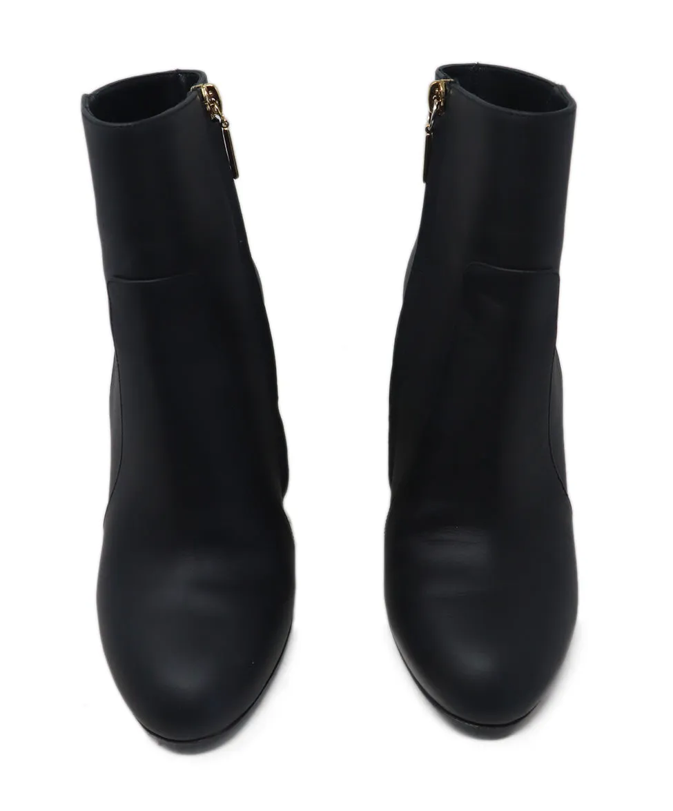 Dolce & Gabbana Black Leather Booties sz 7