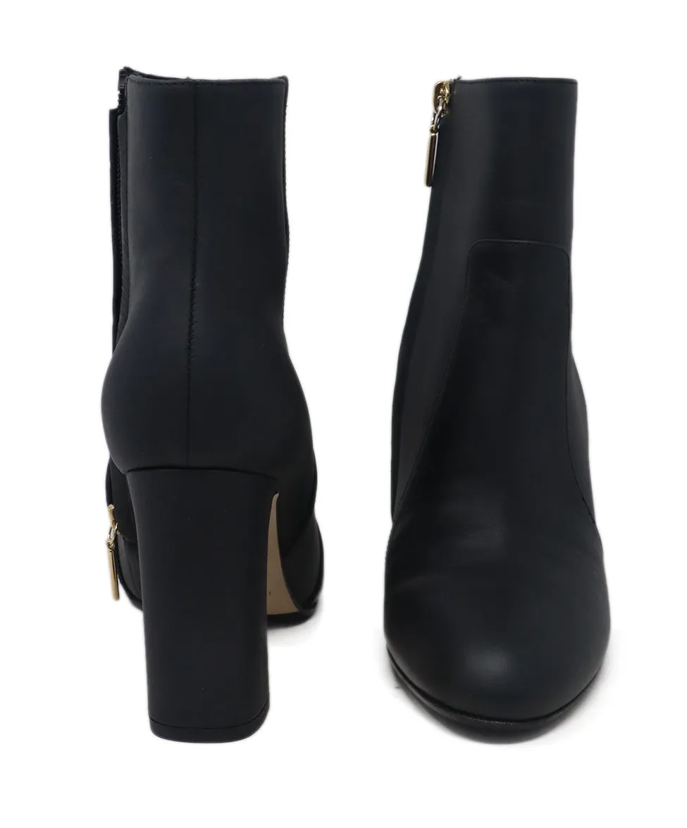 Dolce & Gabbana Black Leather Booties sz 7