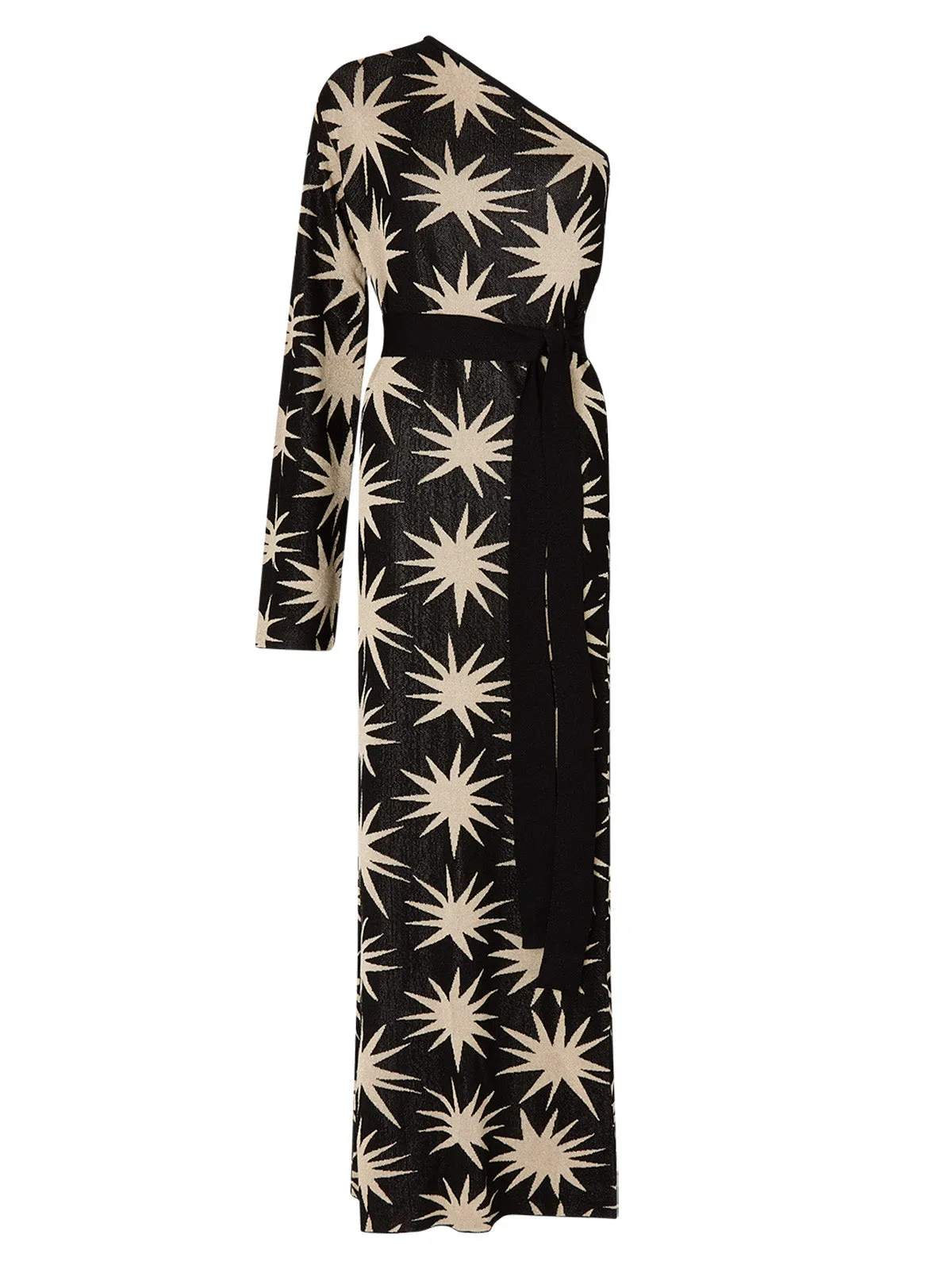 Esme Star Lurex One Shoulder Knit Dress