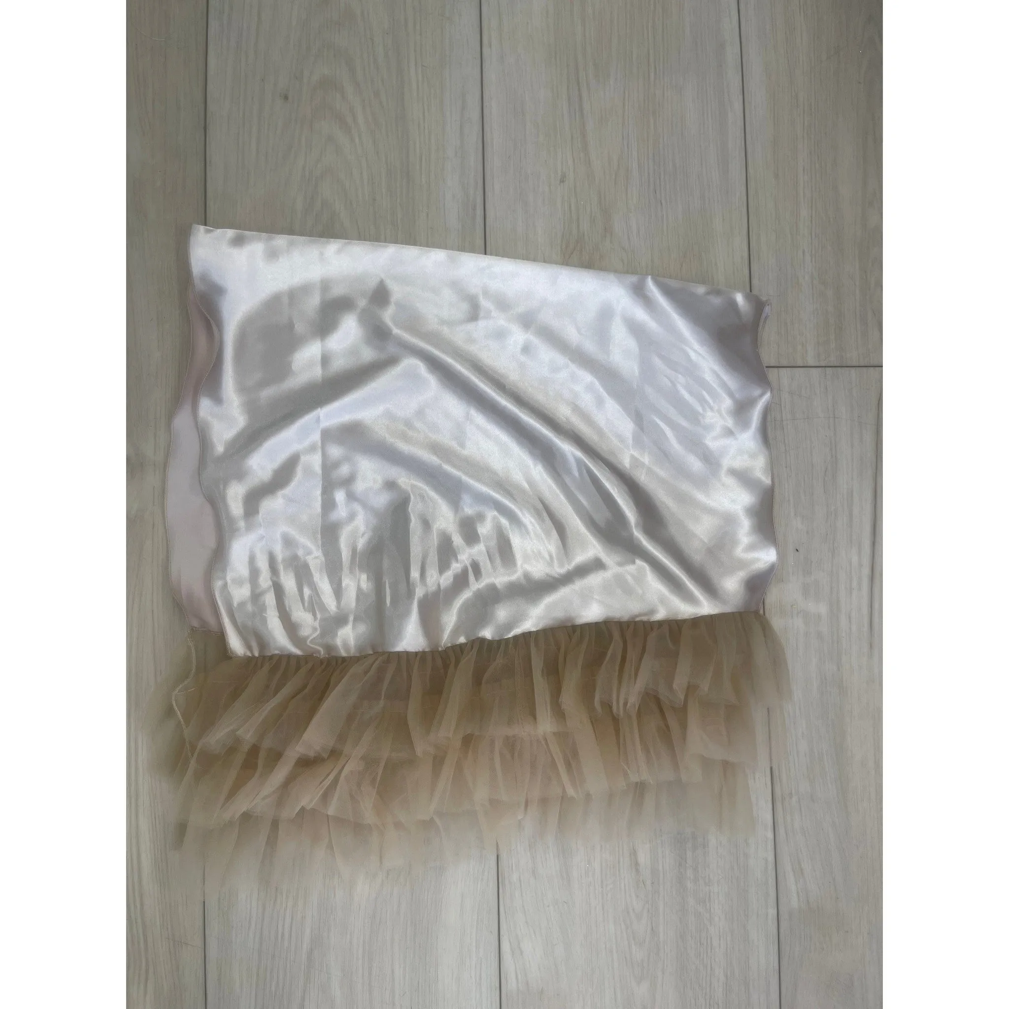 Evening Headscarf w/ Tulle, Rinati Lakel - Neutral