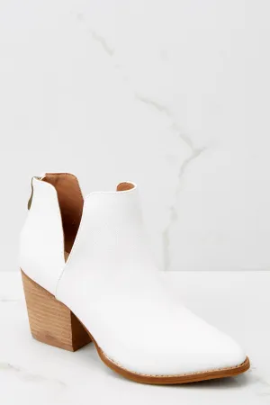 Forward Forever White Booties