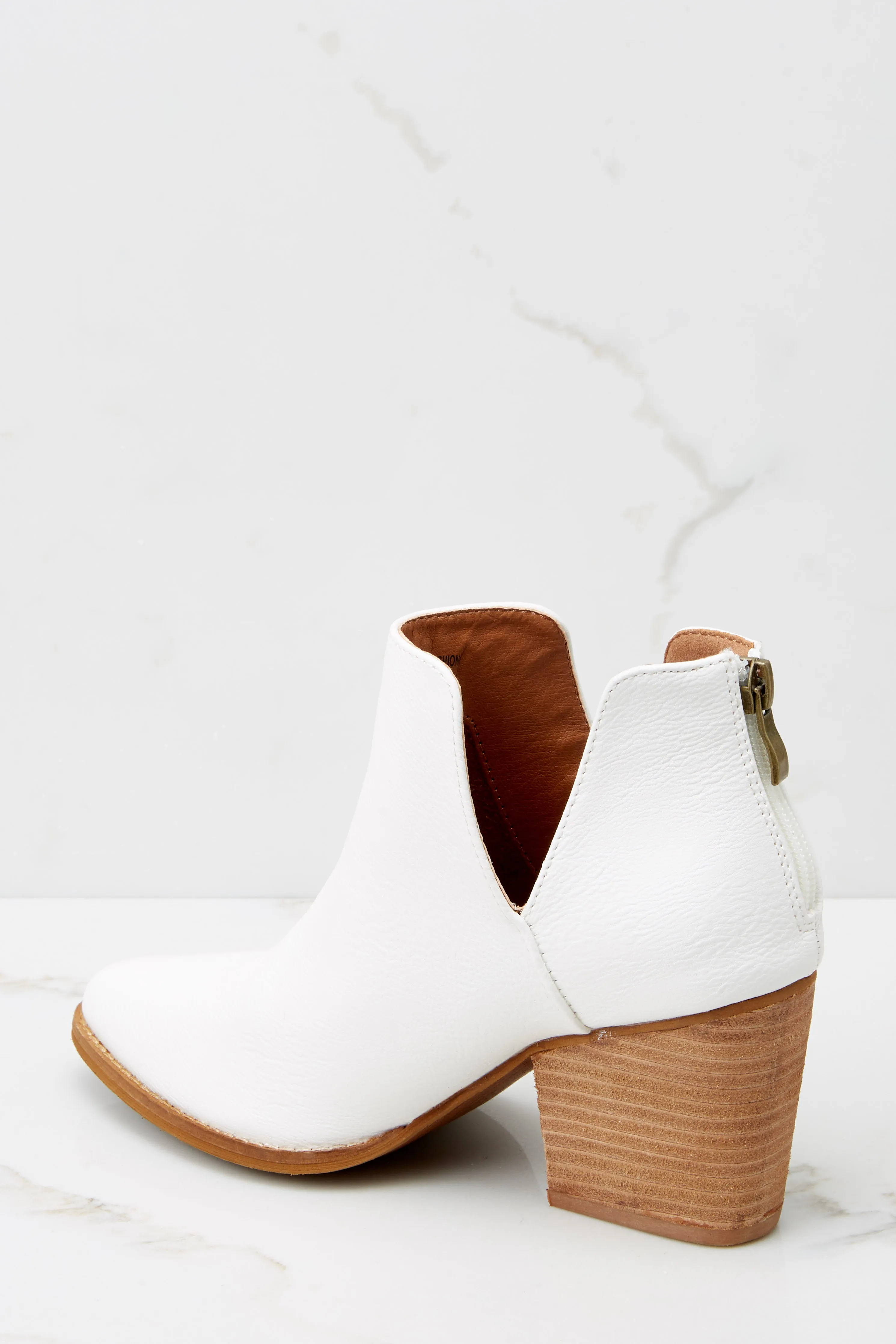 Forward Forever White Booties