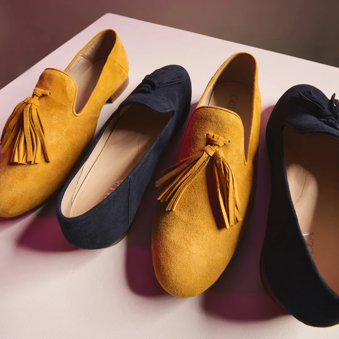 Freya - Deep Navy Suede