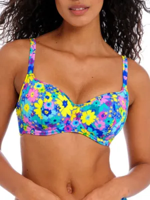 Garden Disco Sweetheart Bikini Top - Multi