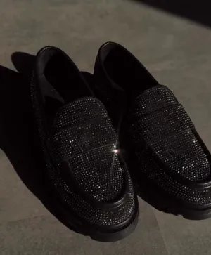 Gypsophila rhinestone loafers