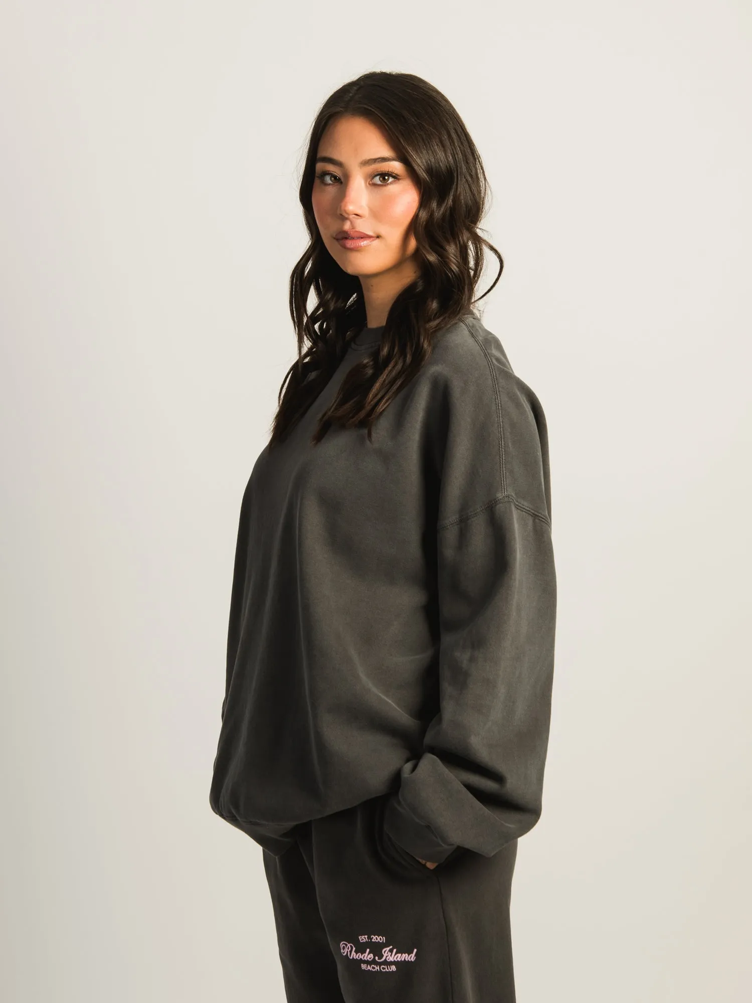 HARLOW MICHELLE CREWNECK - CHARCOAL