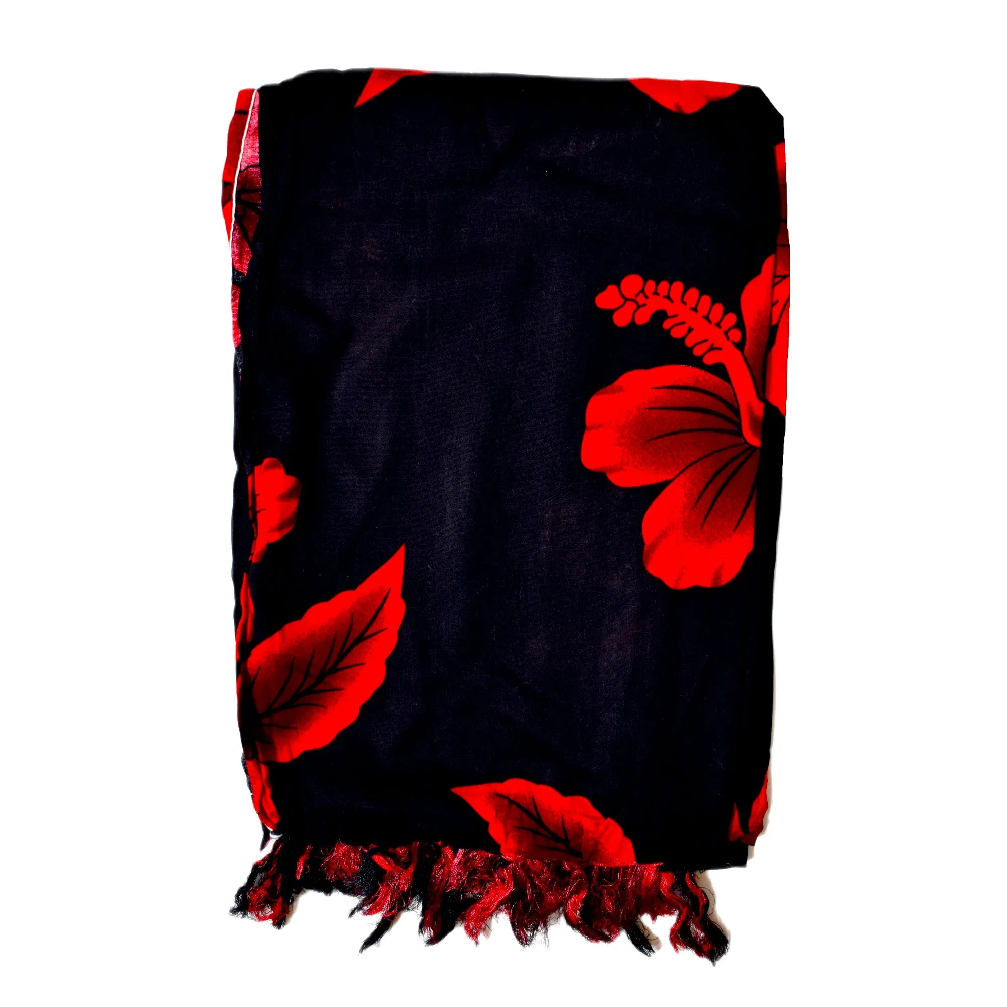 Hibiscus Premium Sarong - Breezy Outfits Swimsuit Beach Wrap Cover Ups