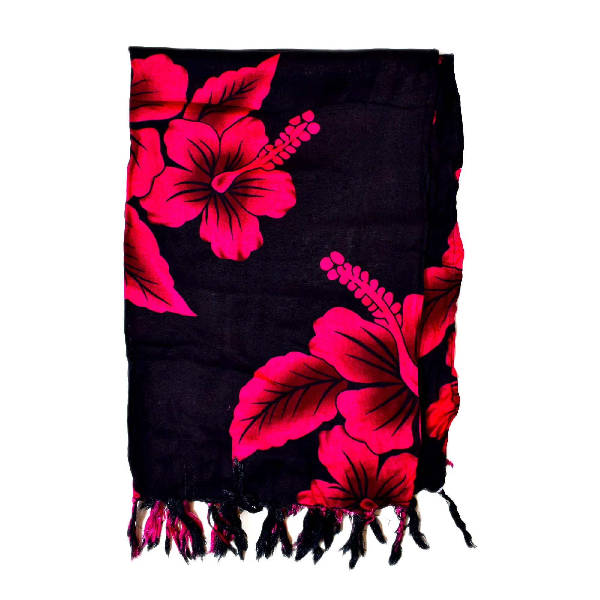 Hibiscus Premium Sarong - Breezy Outfits Swimsuit Beach Wrap Cover Ups