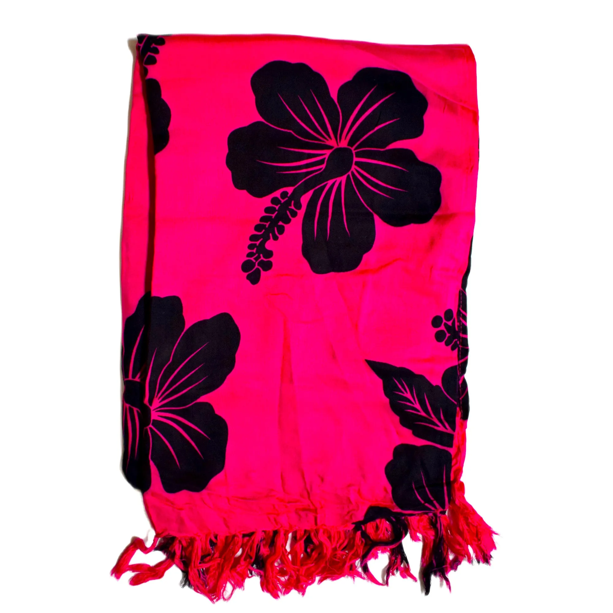 Hibiscus Premium Sarong - Breezy Outfits Swimsuit Beach Wrap Cover Ups