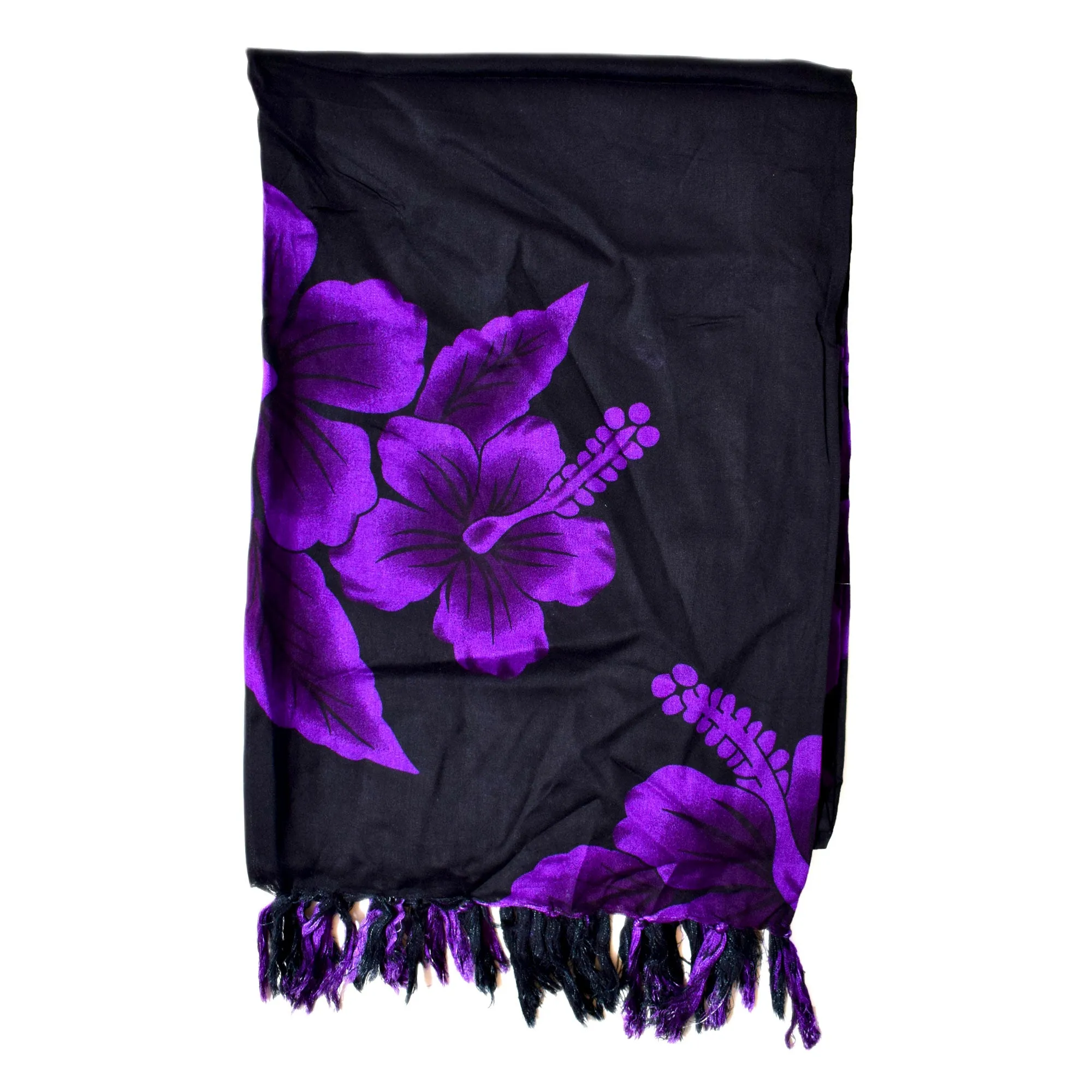 Hibiscus Premium Sarong - Breezy Outfits Swimsuit Beach Wrap Cover Ups