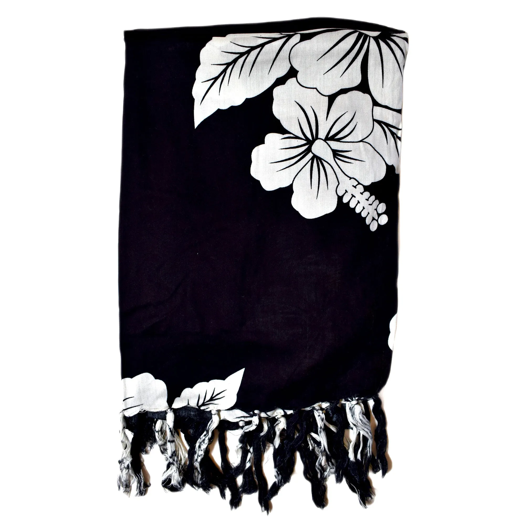 Hibiscus Premium Sarong - Breezy Outfits Swimsuit Beach Wrap Cover Ups