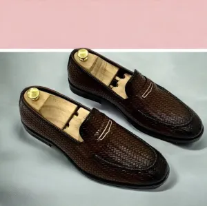 Jack Marc Premium Croco Loafers for Men