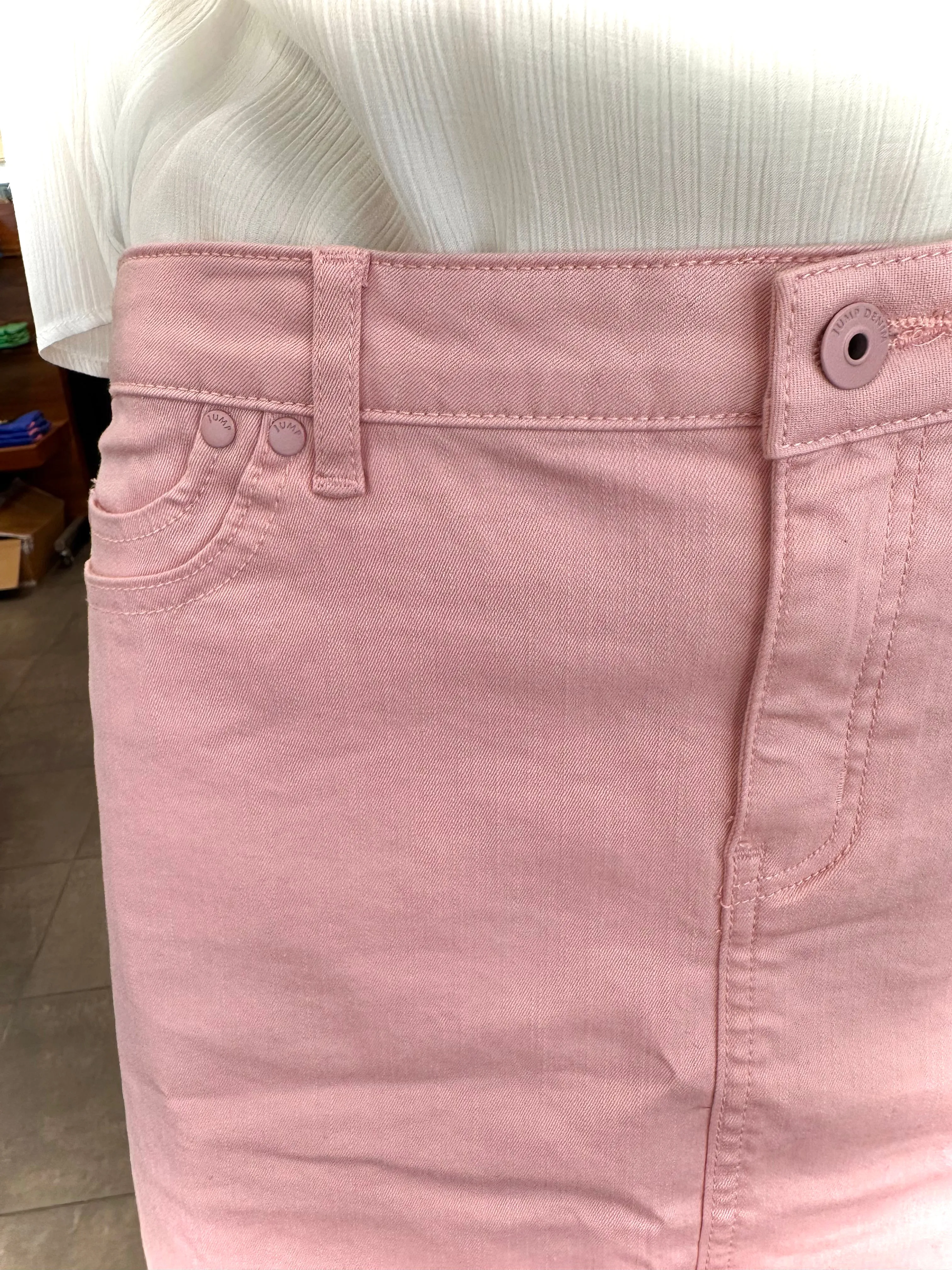 Jump Blush Denim Skirt
