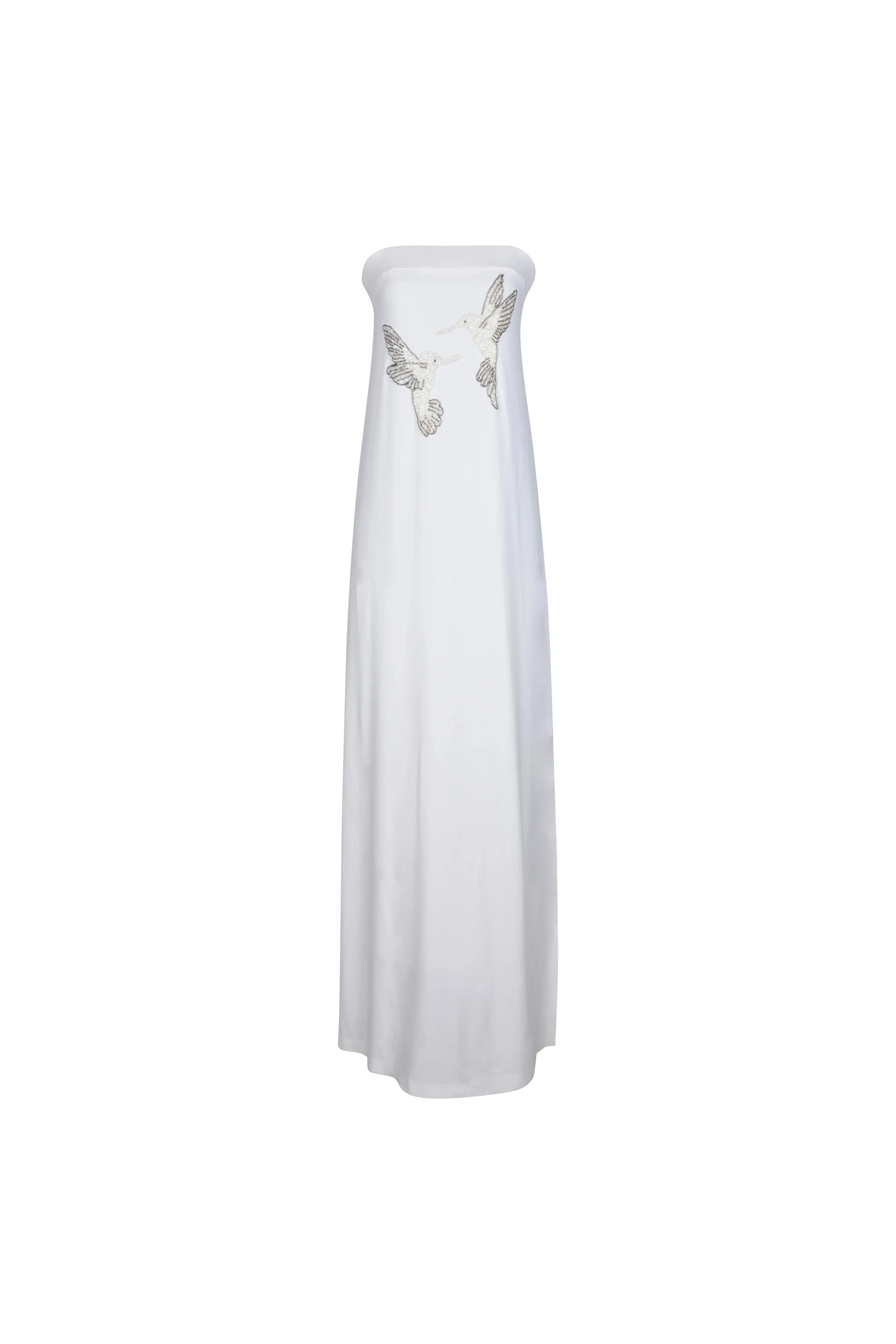 Lacie Bird Motifs Dress White
