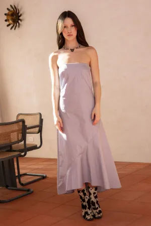 LOLA STRAPLESS DRESS | POWDER BLUE