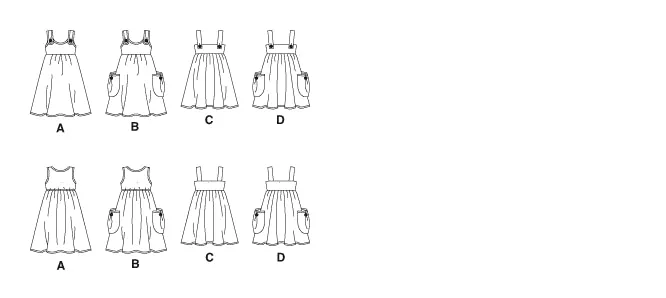McCall's Pattern M5613 Girls' Dresses
