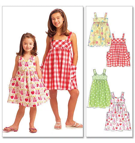 McCall's Pattern M5613 Girls' Dresses