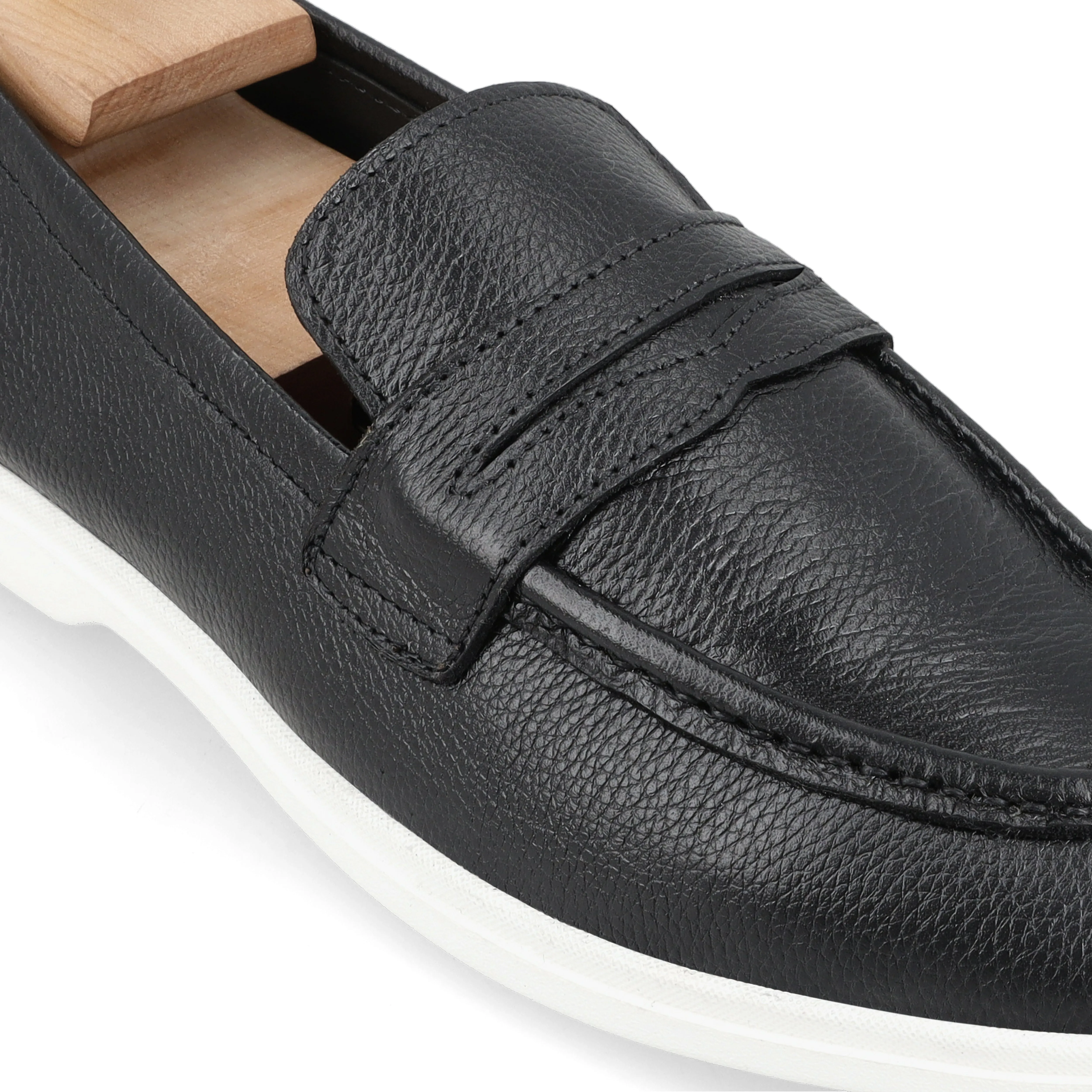 Modern Penny Loafers - Black