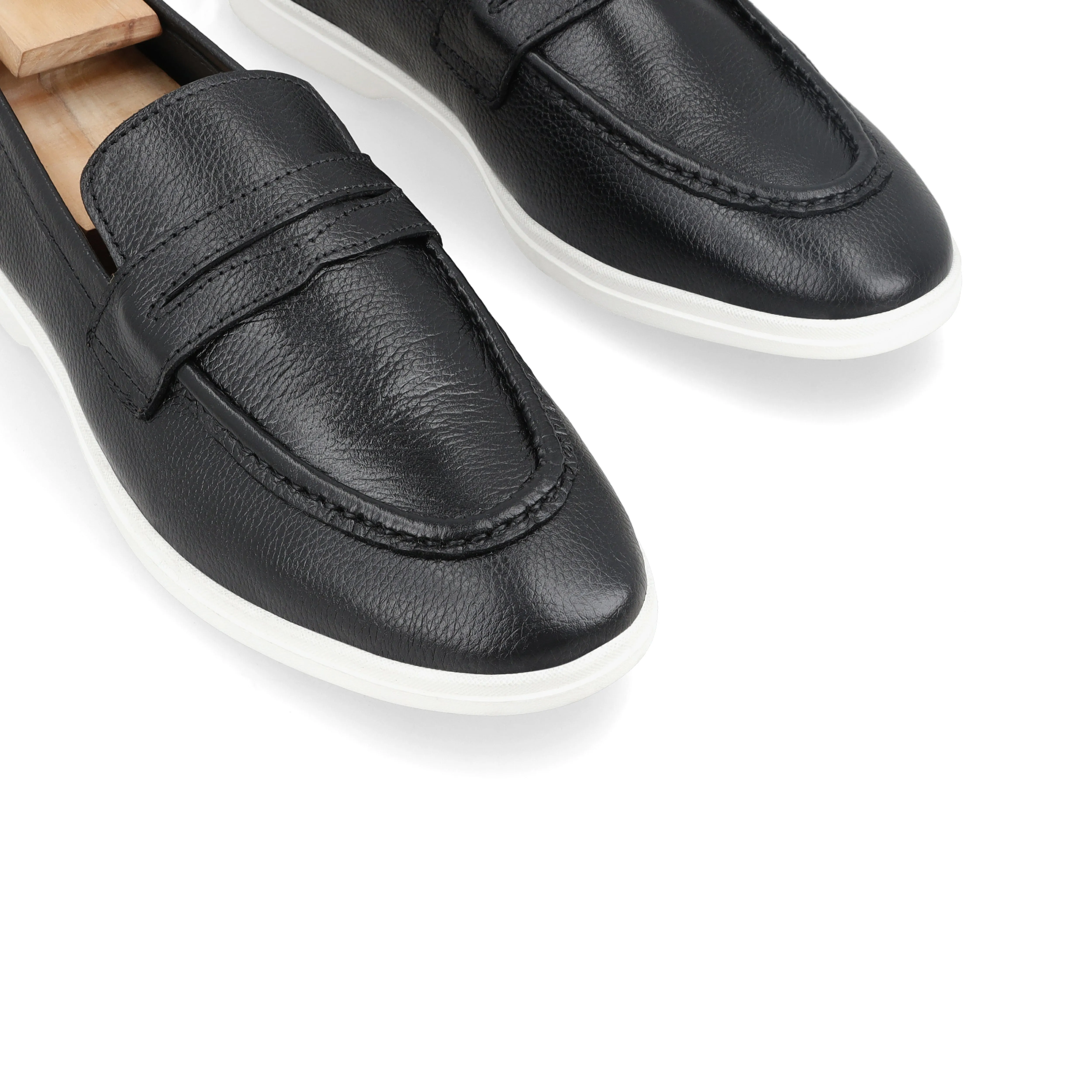 Modern Penny Loafers - Black