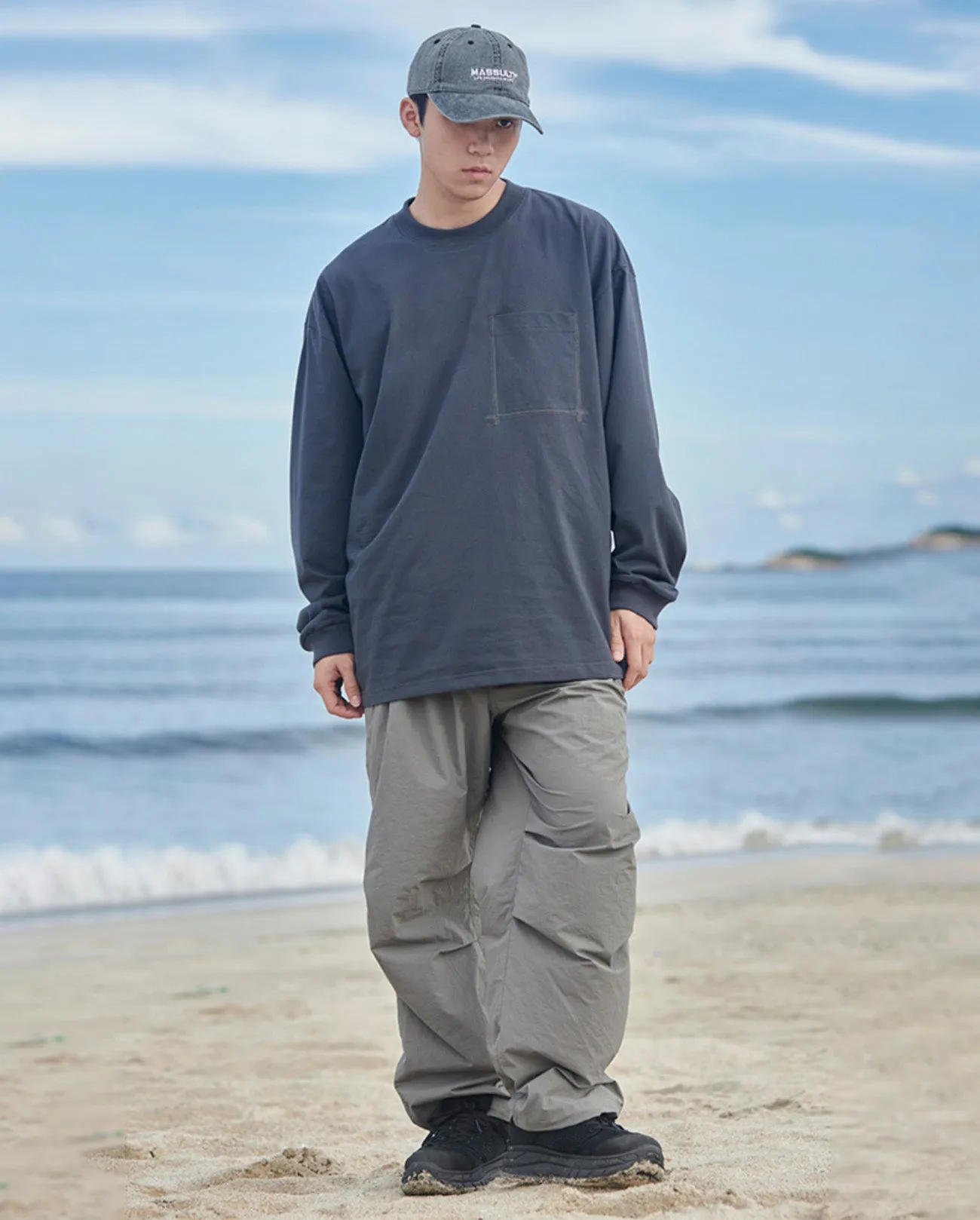 NYLON EASY PANTS W686