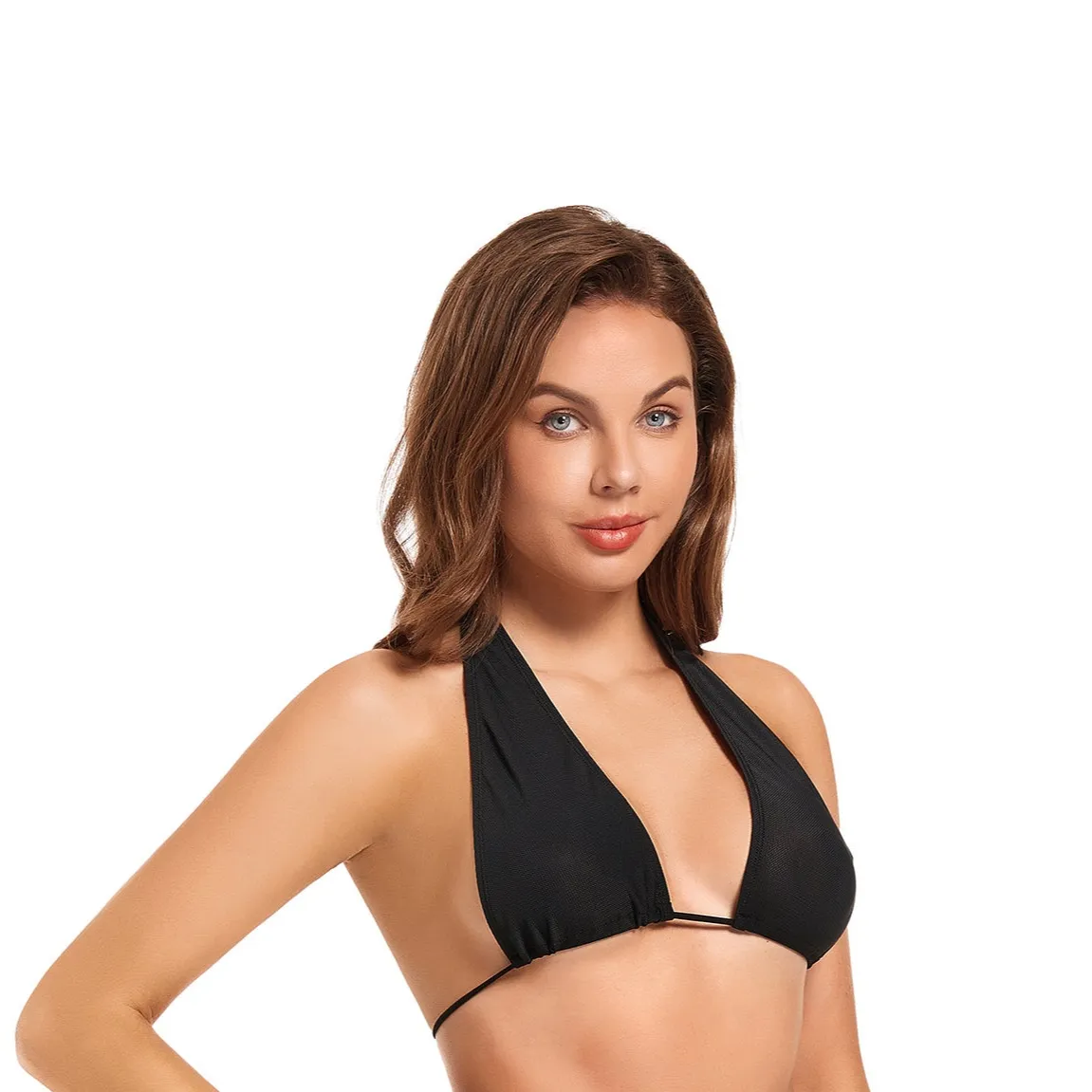 OCEAN FLARE TAN-THROUGH BIKINI TOP