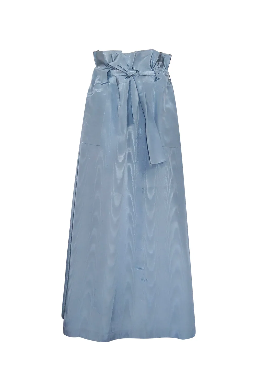 Paperbag Waist Blue Skirt