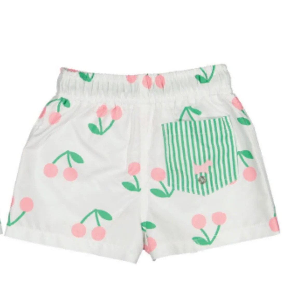 SAL & PIMENTA - Electric Cherries Swim Shorts - White