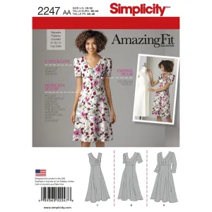 Simplicity Pattern 2247 Women's & Plus Size Amazing Fit Dresses