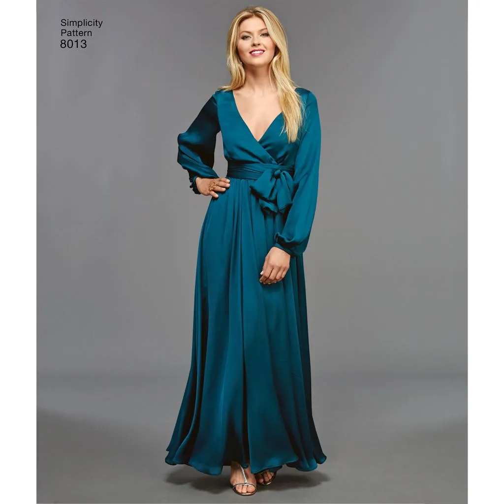 Simplicity Pattern 8013 Women's Vintage 1970's Dresses'
