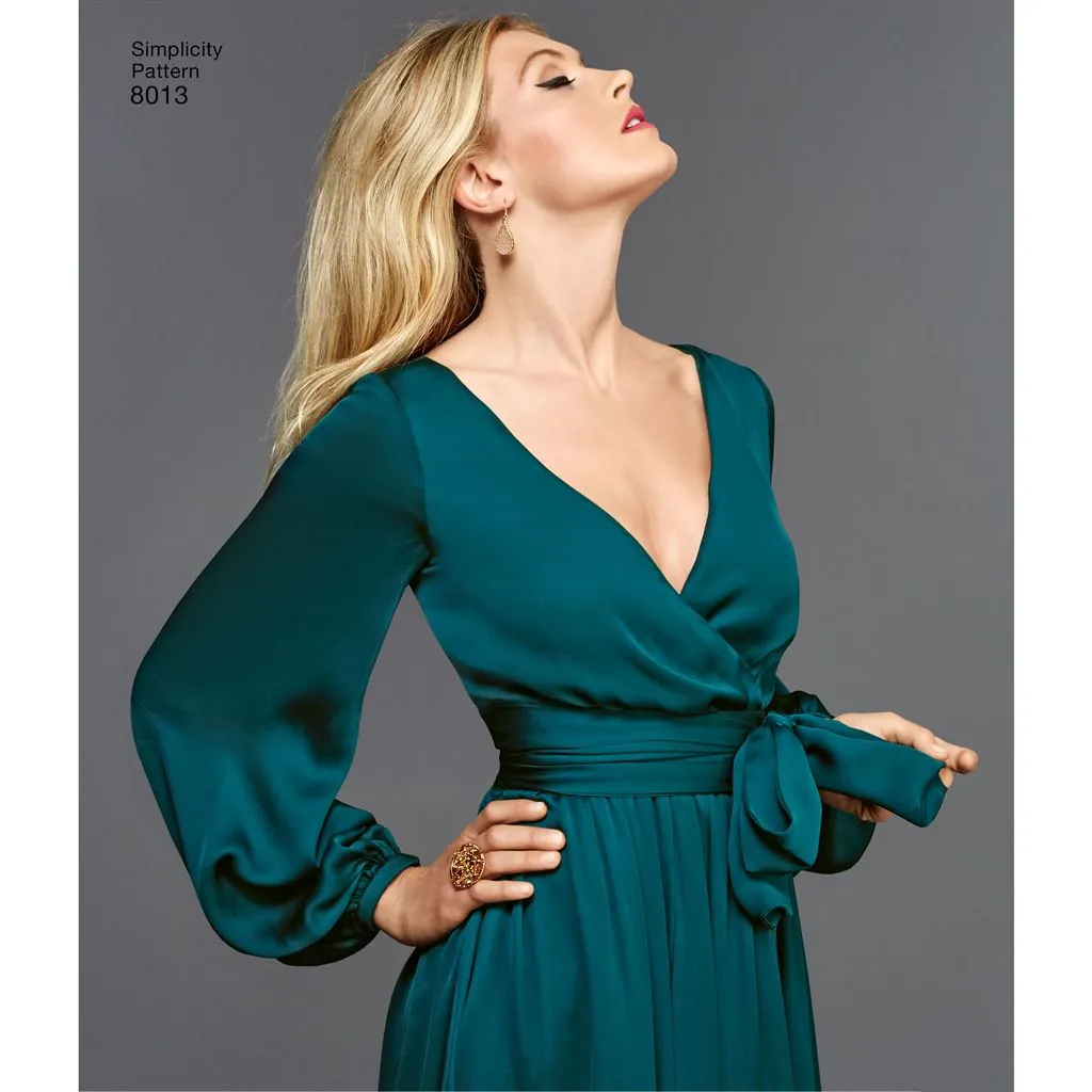Simplicity Pattern 8013 Women's Vintage 1970's Dresses'
