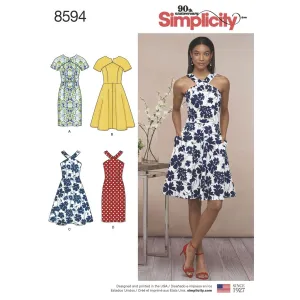 Simplicity Pattern 8594 Women’s  /  Petite Women’s Dresses