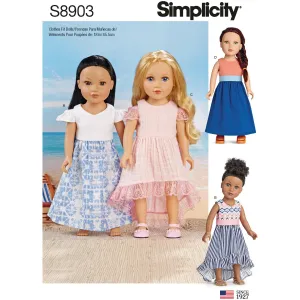 Simplicity Pattern 8903 18" Doll Clothes