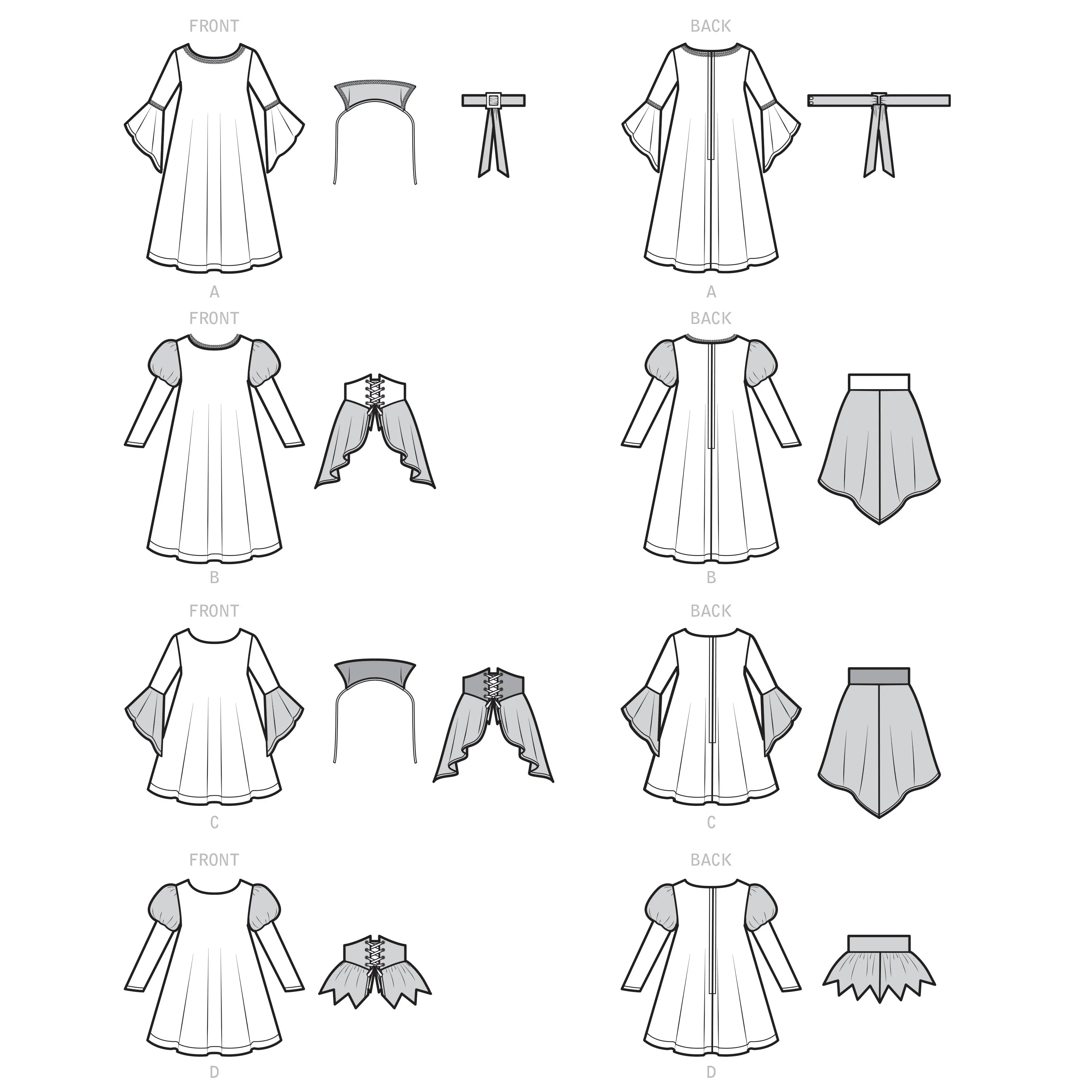 Simplicity Pattern 9348 Child & Girl Costumes