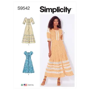 Simplicity Pattern 9542 Misses' Dresses