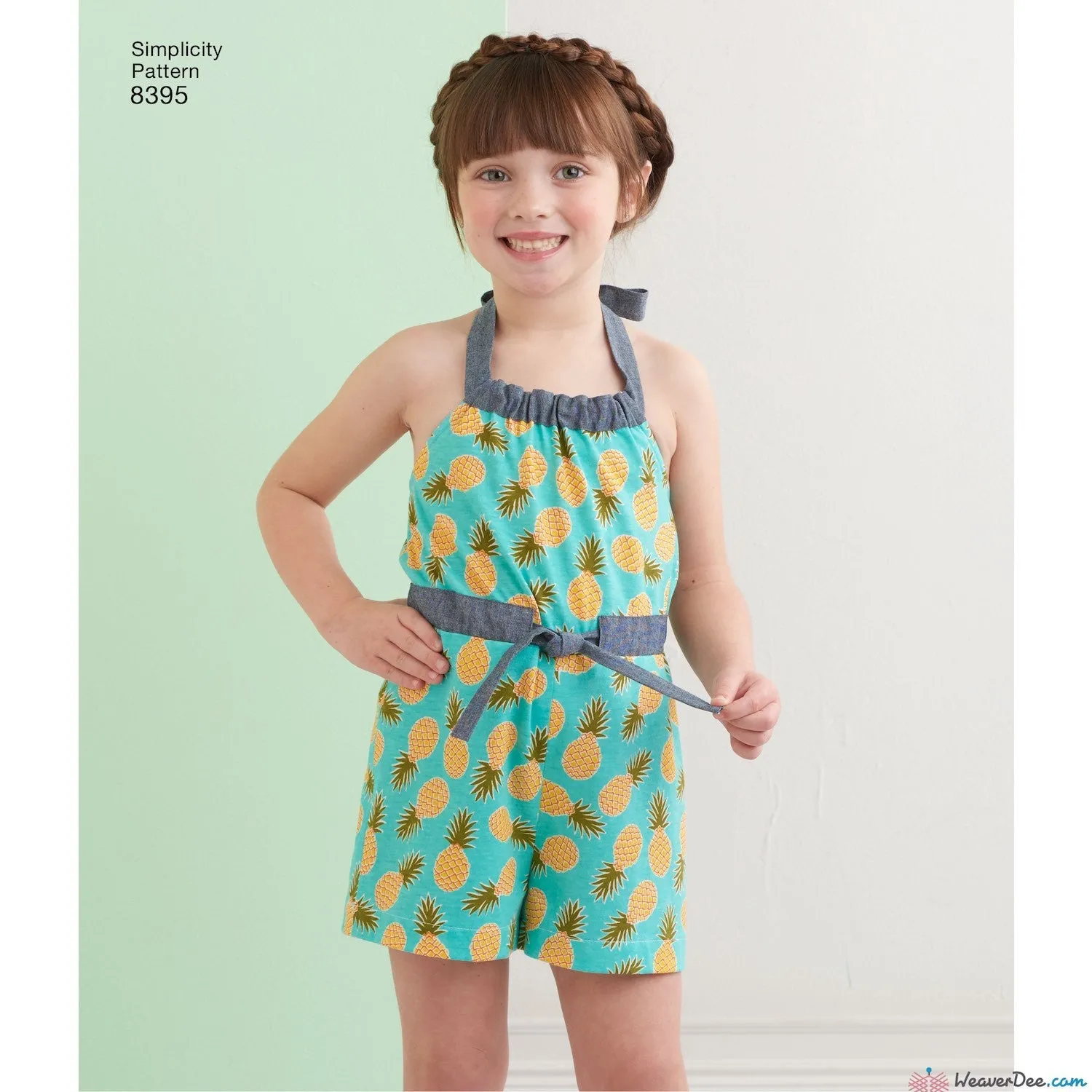 Simplicity Pattern S8395 Child's & Girls' Halter Dress or Romper in 2 Lengths