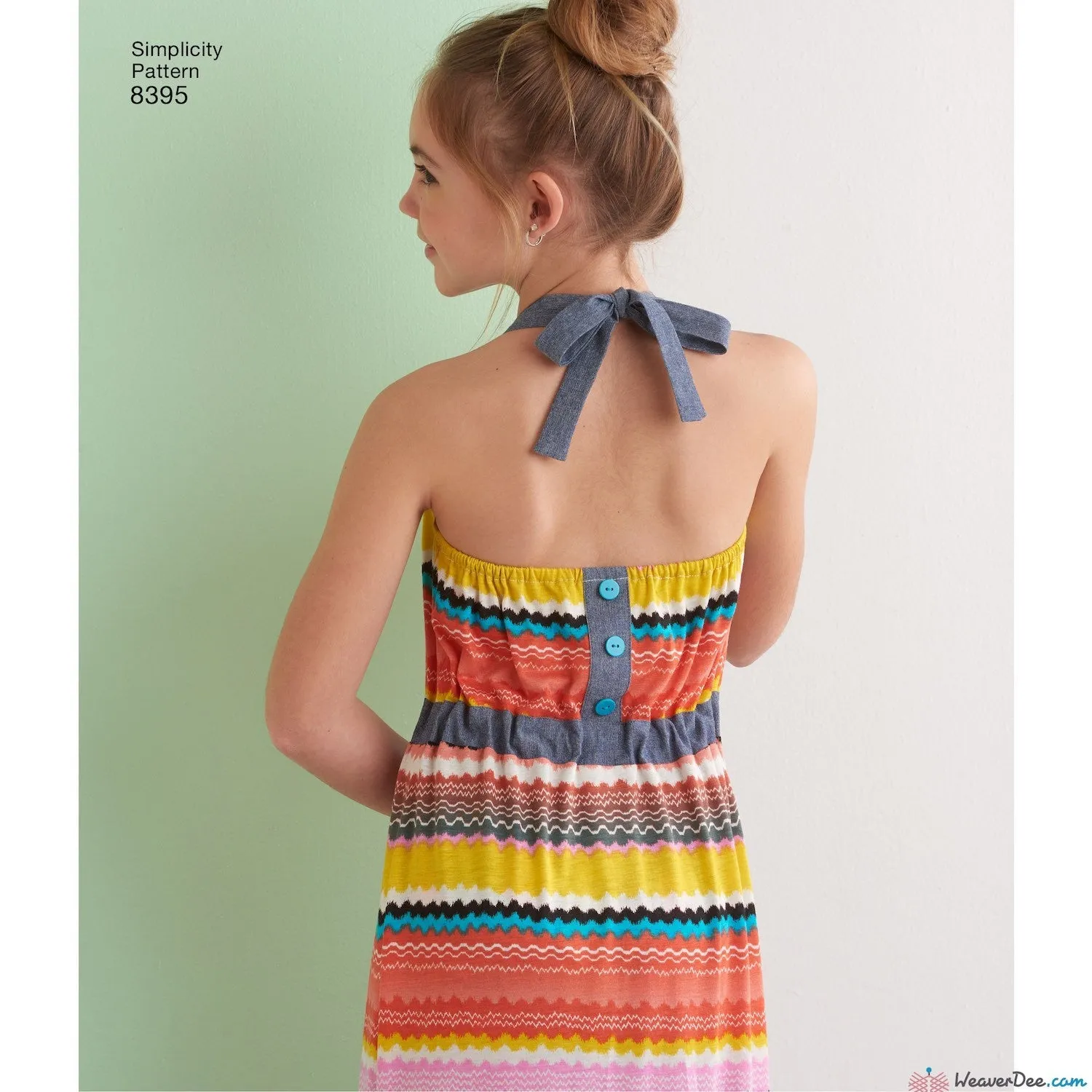 Simplicity Pattern S8395 Child's & Girls' Halter Dress or Romper in 2 Lengths