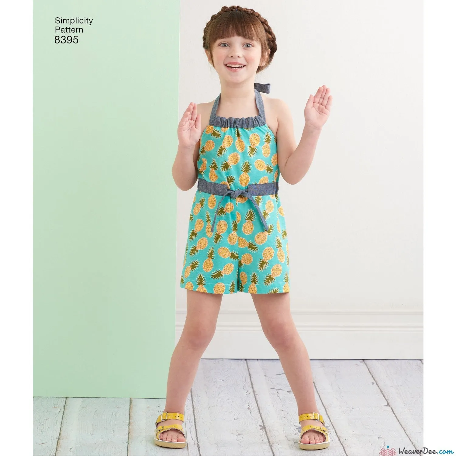 Simplicity Pattern S8395 Child's & Girls' Halter Dress or Romper in 2 Lengths